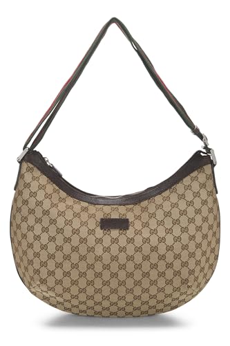 Gucci,  Original GG Canvas Web Round Messenger Large, Brown