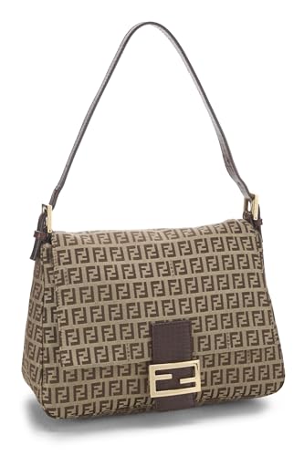 Fendi,  Beige Zucchino Canvas Mama, Brown