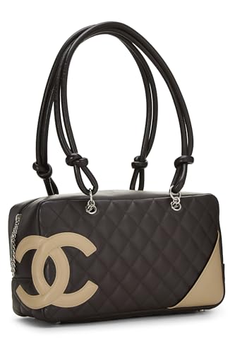 Chanel,  Brown Calfskin Cambon Ligne Bowler, Brown