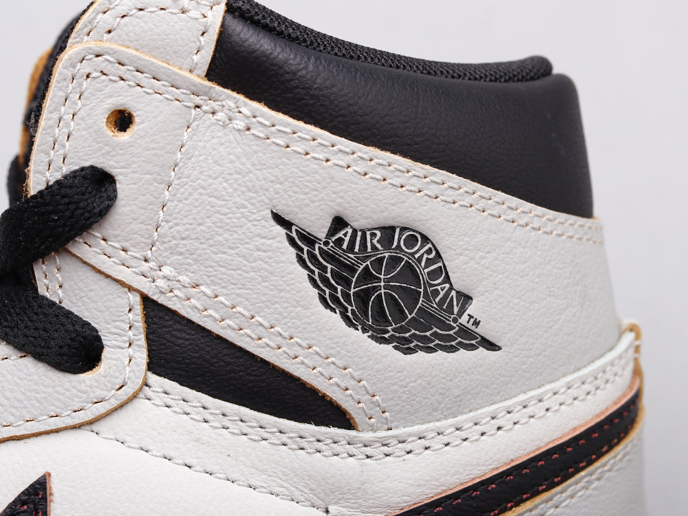 GLM - AJ1 gray and white scratch shoes for women
