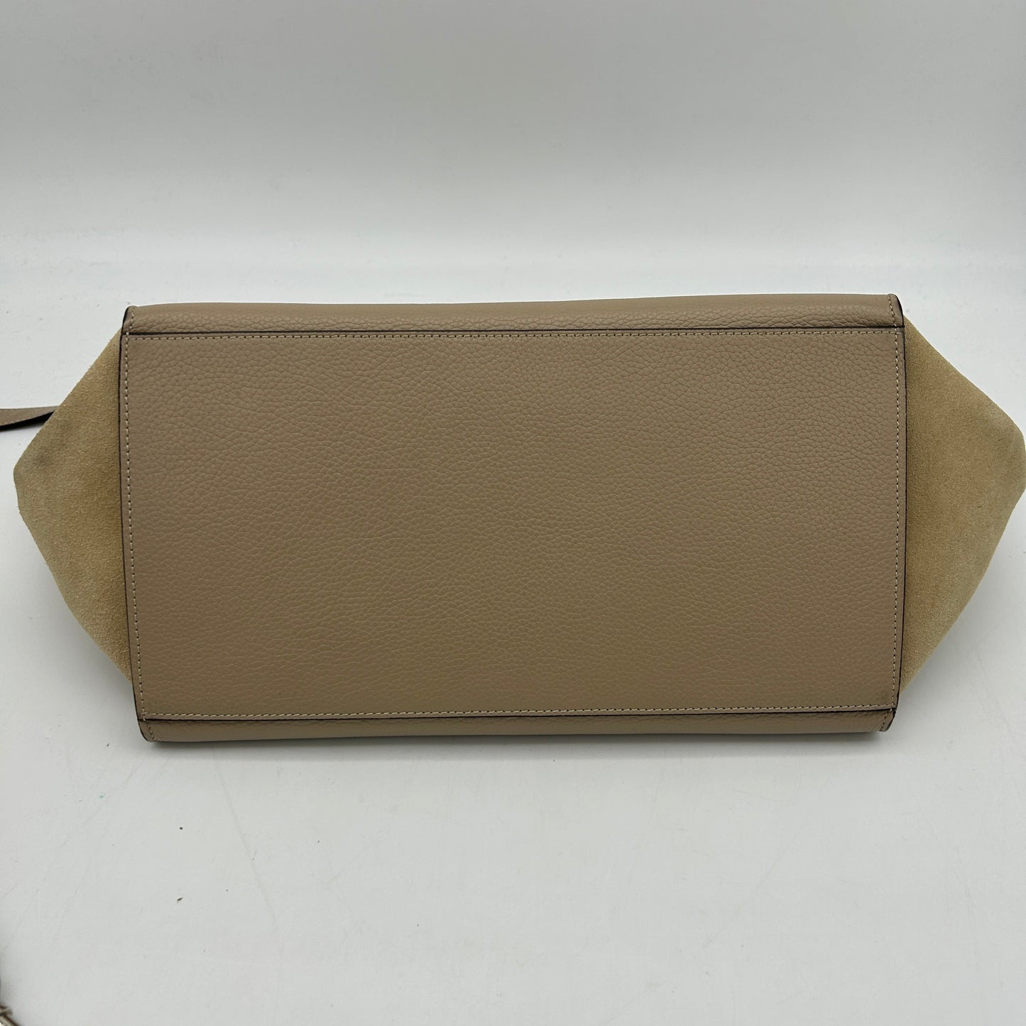 CÃƒÆ’Ã‚Â©line Trapeze Beige Leather Suede Medium Shoulder Bag