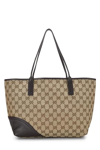 Gucci,  Brown Original GG Canvas Britt Tote, Brown