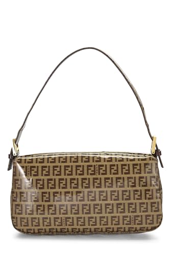 Fendi,  Brown Zucchino Vinyl Baguette, Brown