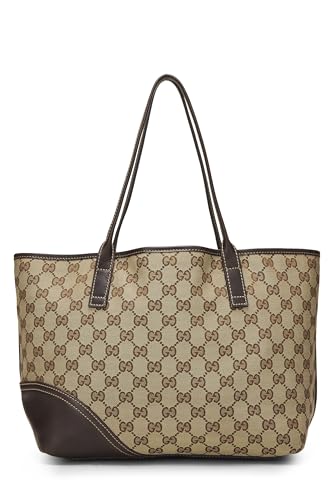 Gucci,  Brown Original GG Canvas Britt Tote, Brown