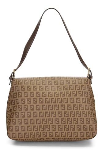 Fendi,  Brown Zucchino Coated Canvas Mama, Brown