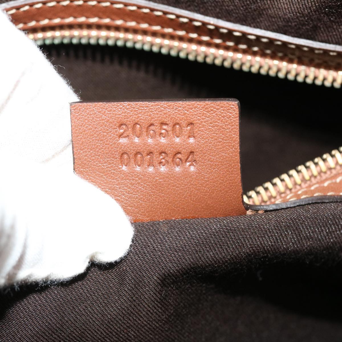 GUCCI GG Canvas Boston Bag PVC Leather Beige 206501 42086