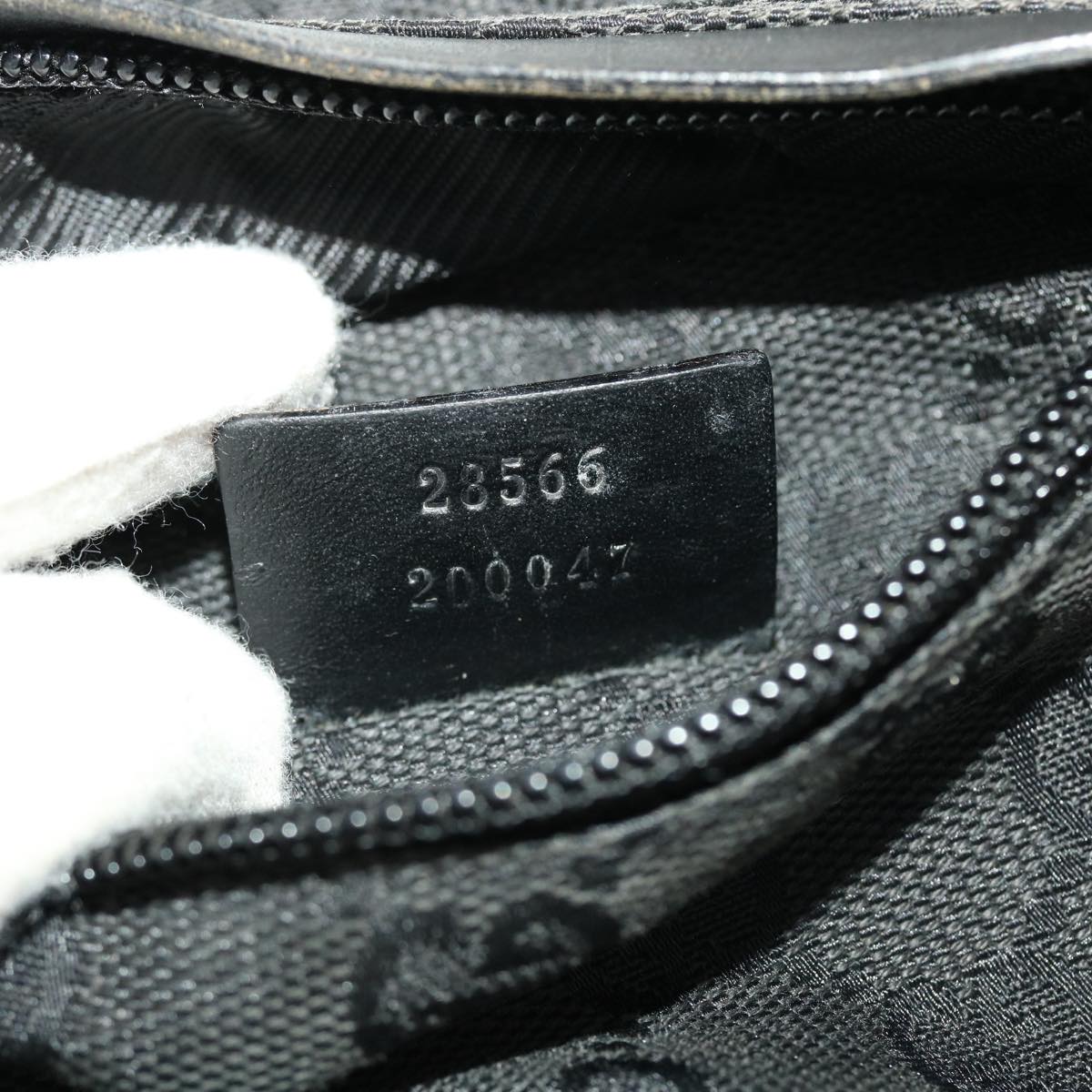 GUCCI GG Canvas Waist bag Black 28566 42100