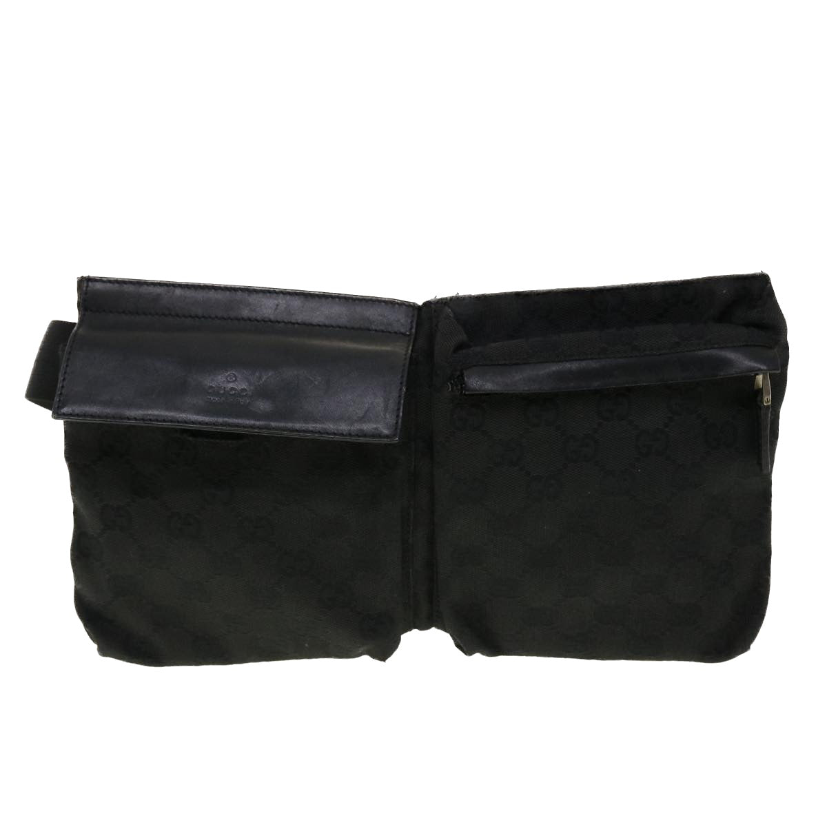GUCCI GG Canvas Waist bag Black 28566 42100