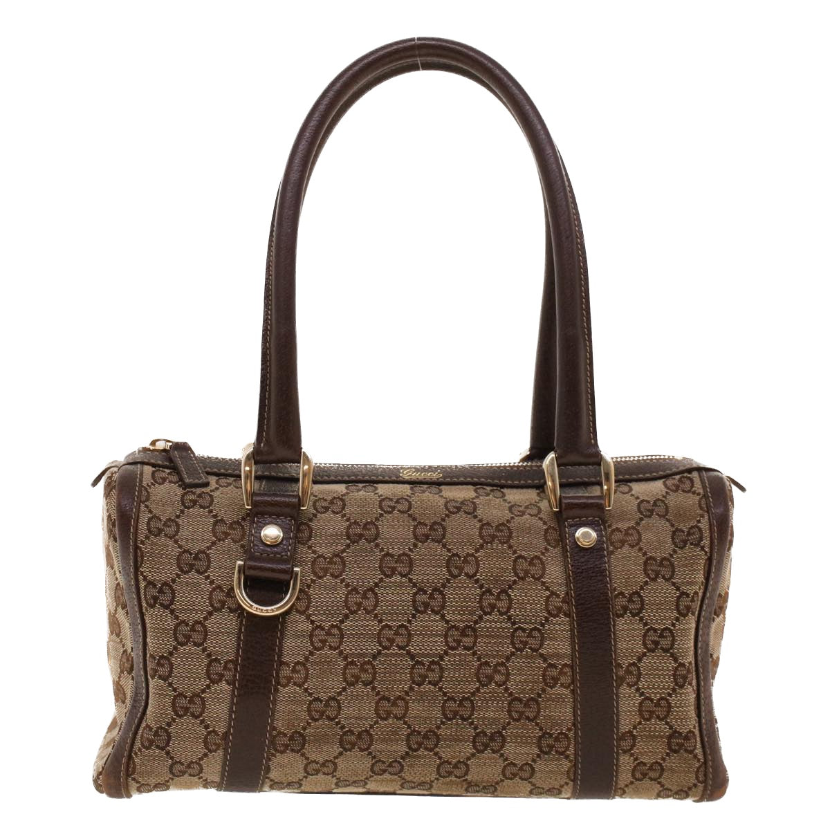 GUCCI GG Canvas Boston Bag Beige 130942 42101