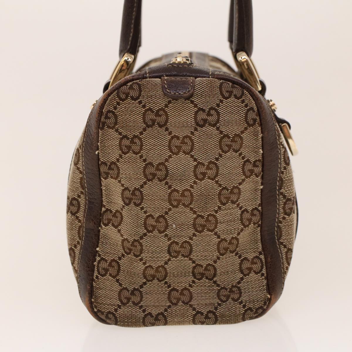 GUCCI GG Canvas Boston Bag Beige 130942 42101