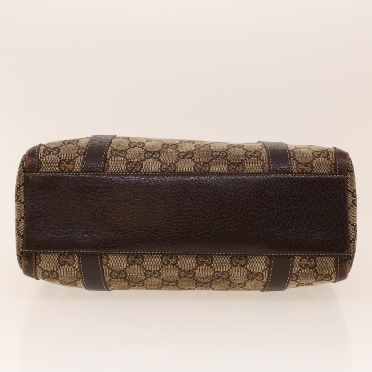 GUCCI GG Canvas Boston Bag Beige 130942 42101