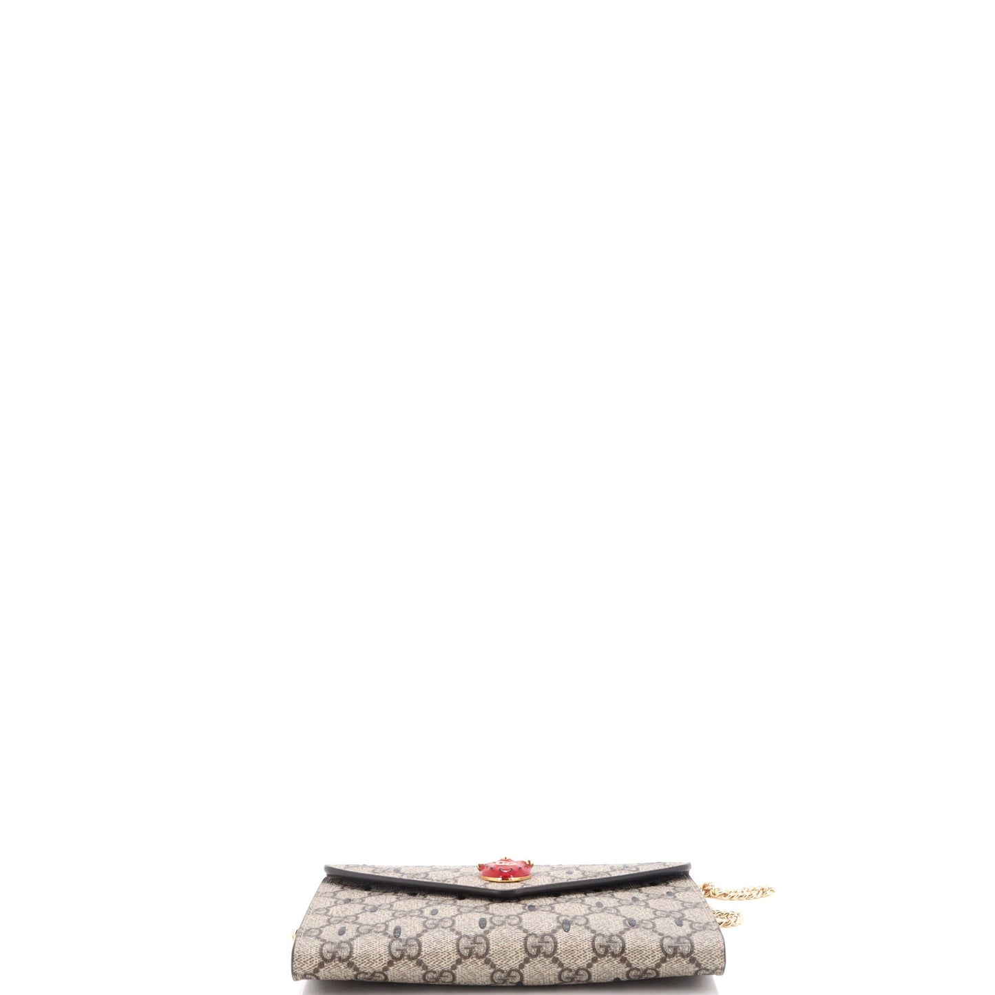 Strawberry Wallet on Chain Printed GG Coated Canvas Mini