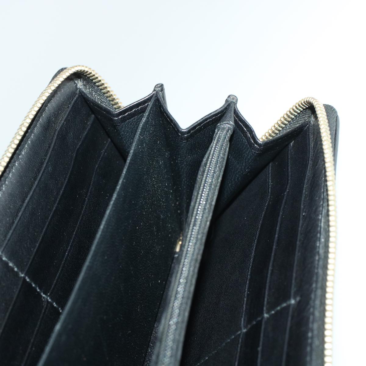 GUCCI GG Canvas Guccissima Long Wallet Black 291132 42180