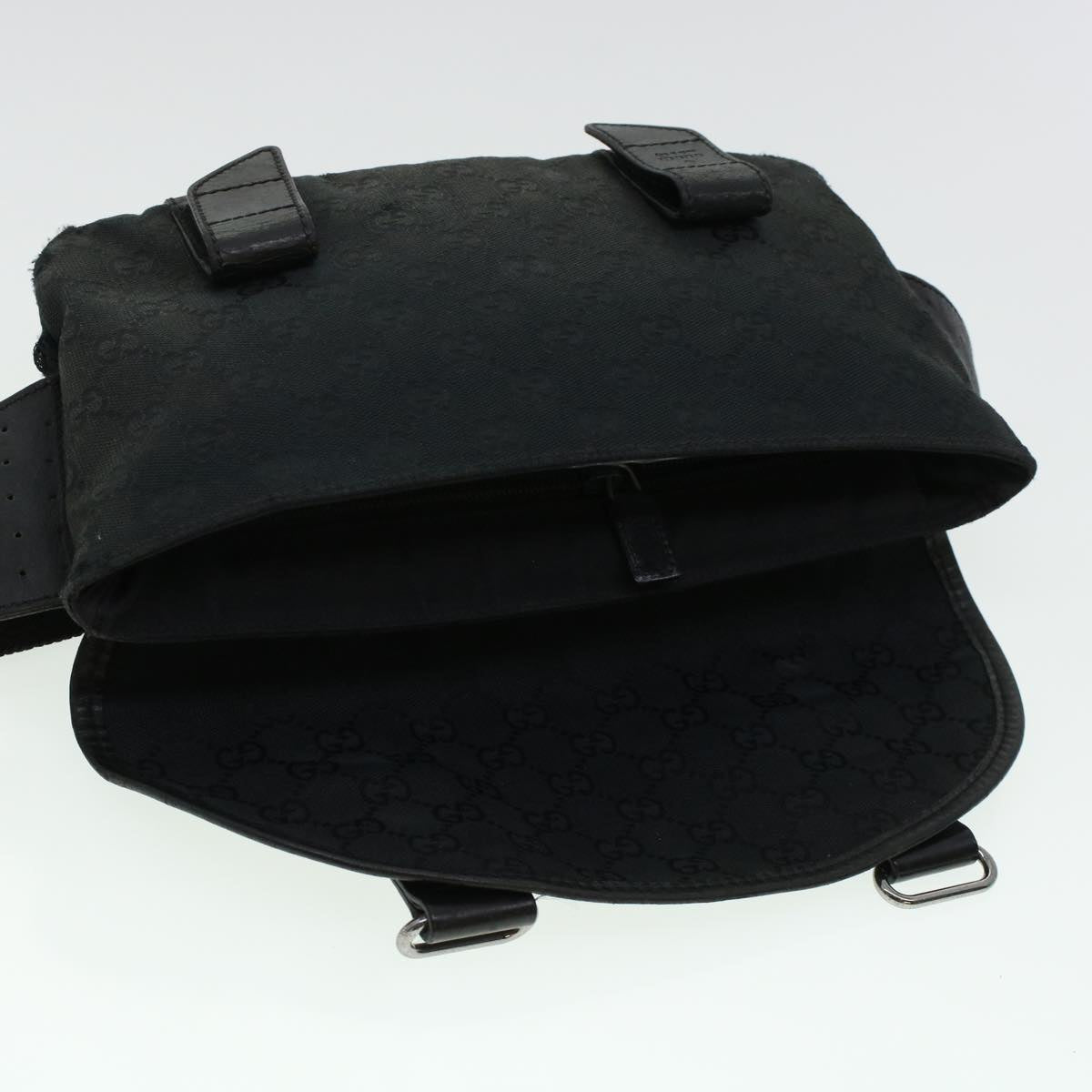 GUCCI GG Canvas Waist bag Black 145851 42185