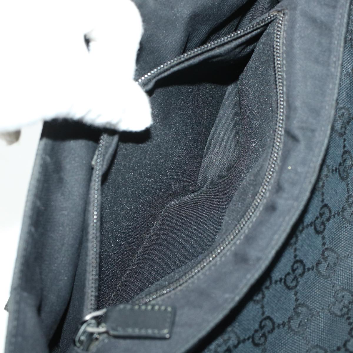 GUCCI GG Canvas Waist bag Black 145851 42185