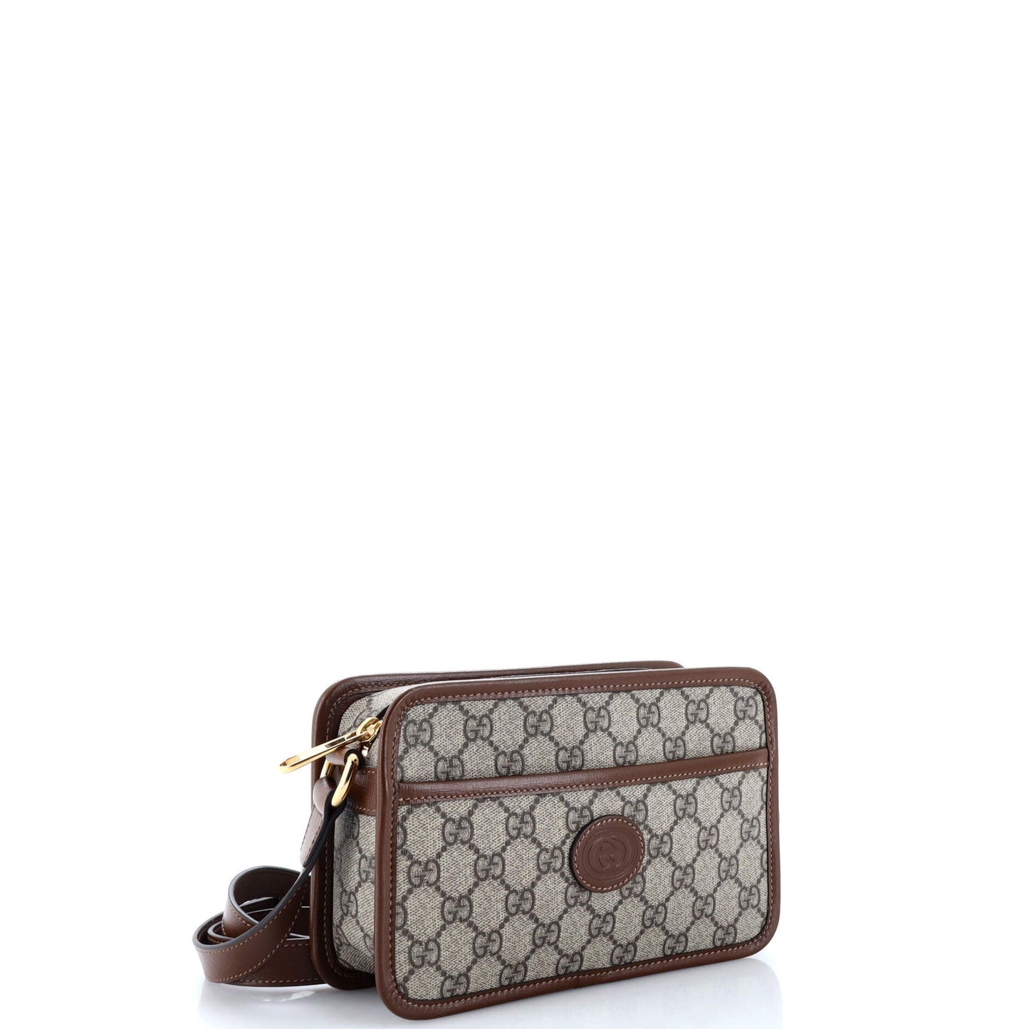 Interlocking G Patch Camera Bag GG Coated Canvas Mini
