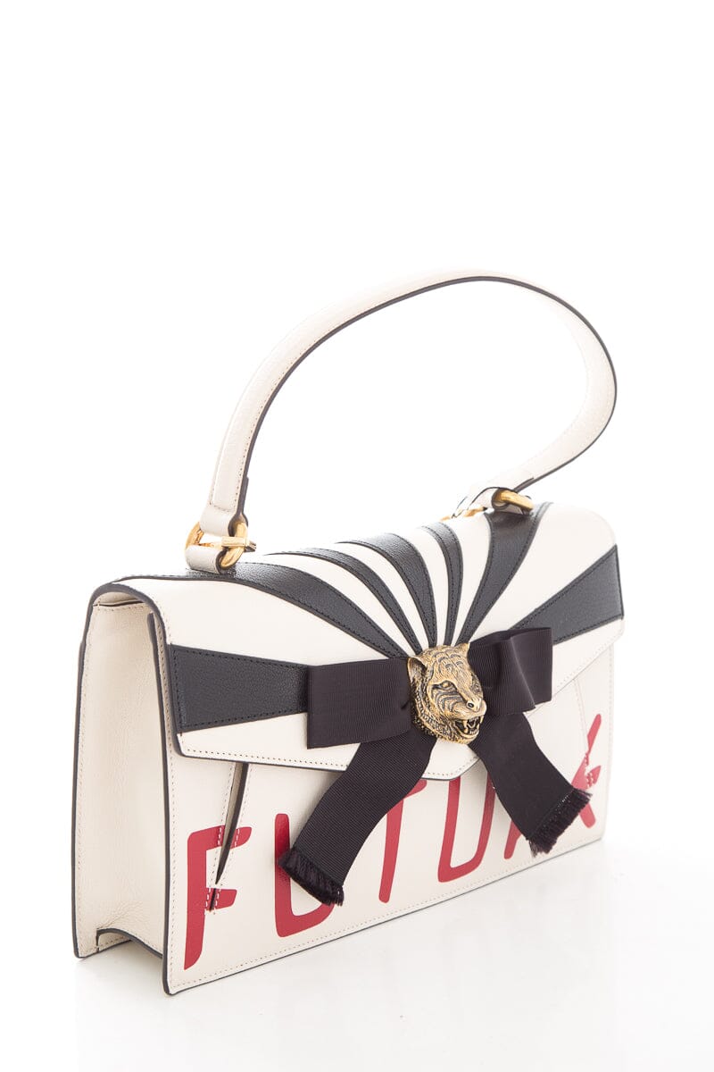 Gucci Cream Calfskin Osiride Future Top Handle Handbag