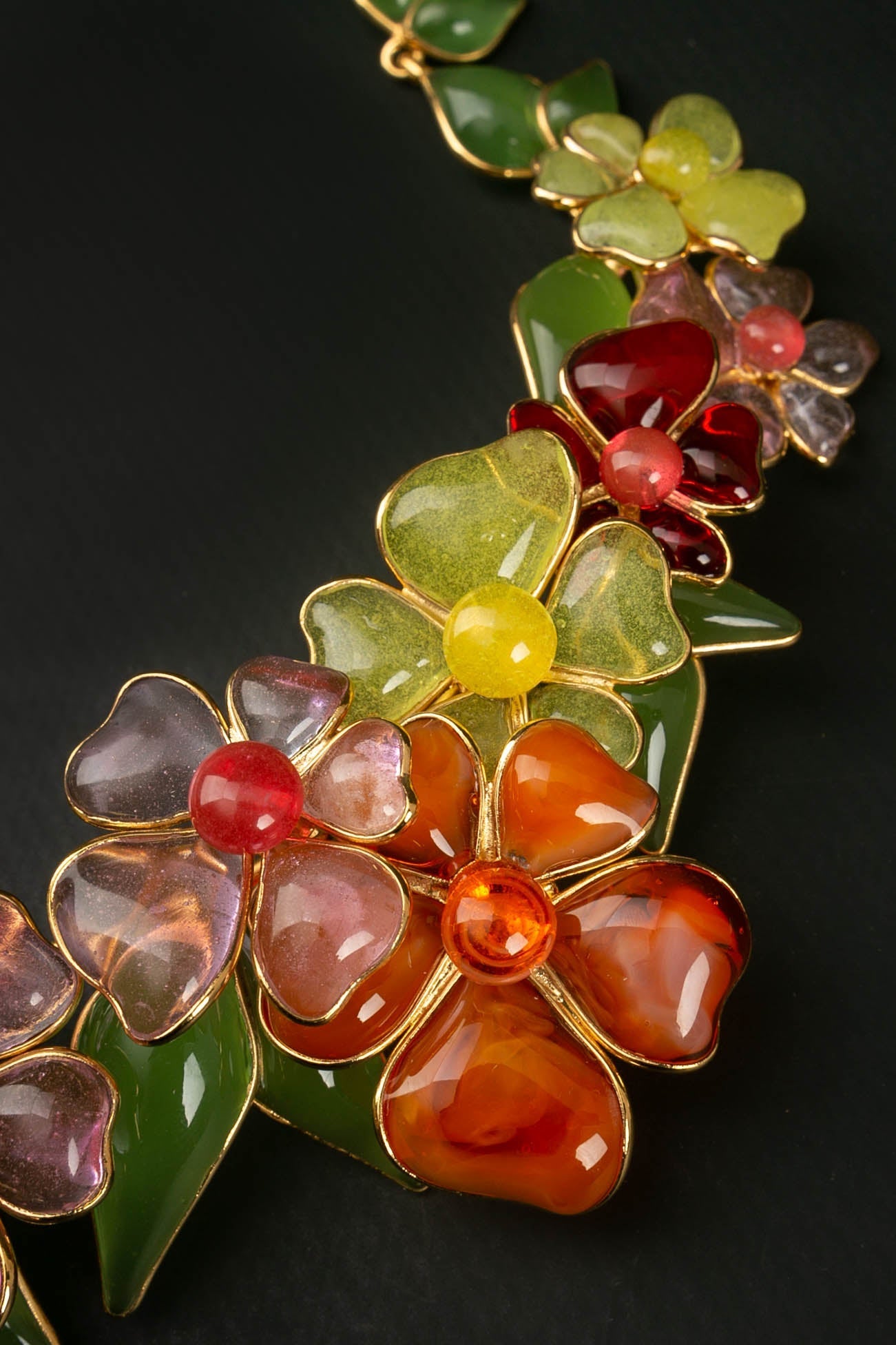 Collier en pÃƒÆ’Ã‚Â¢te de verre Augustine