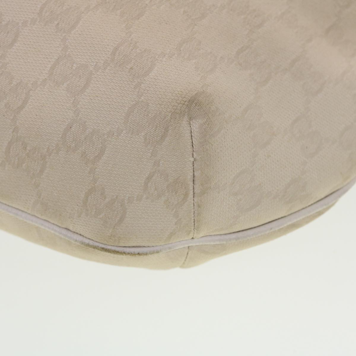 GUCCI GG Canvas Sherry Line Shoulder Bag White Green 181092 42713