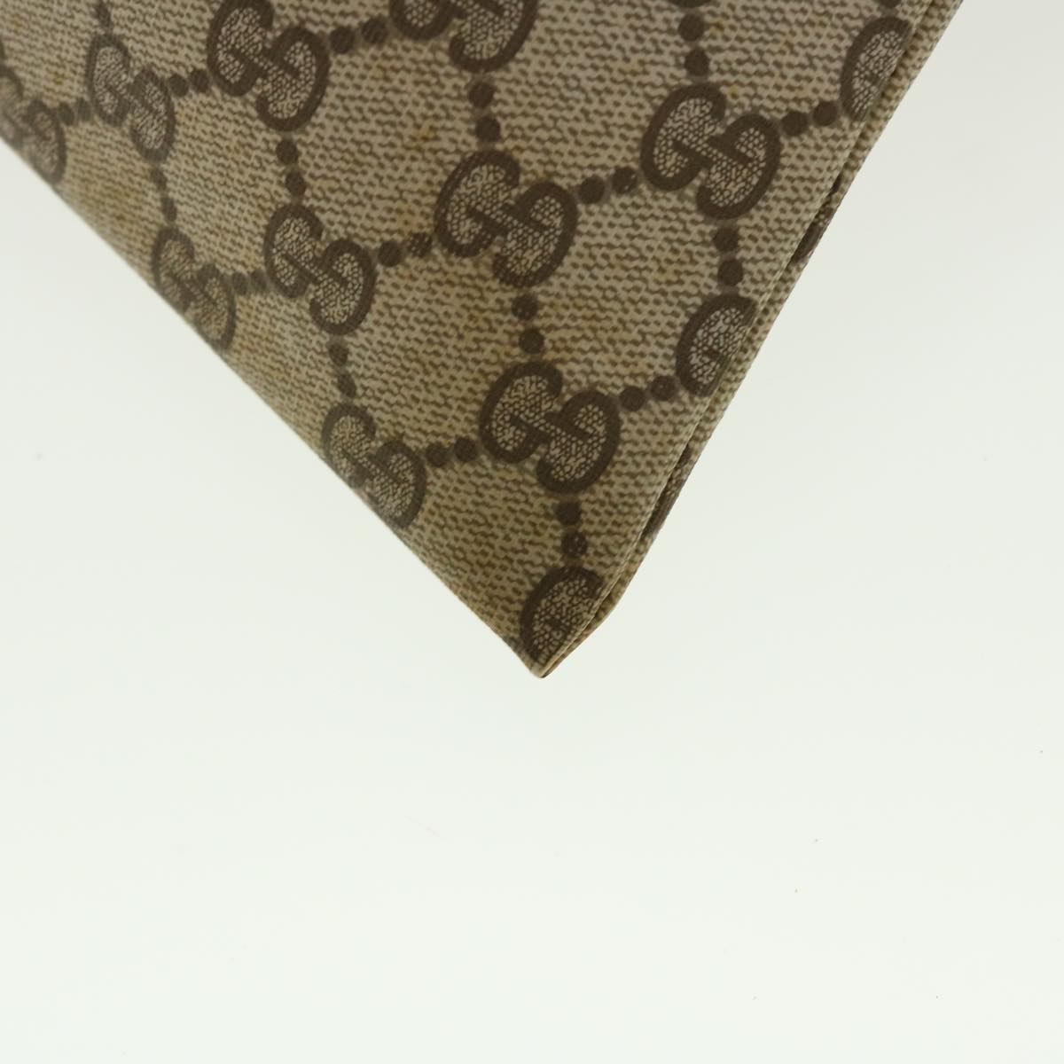 GUCCI GG Canvas Shoulder Bag PVC Leather Beige 97.19.302 42832