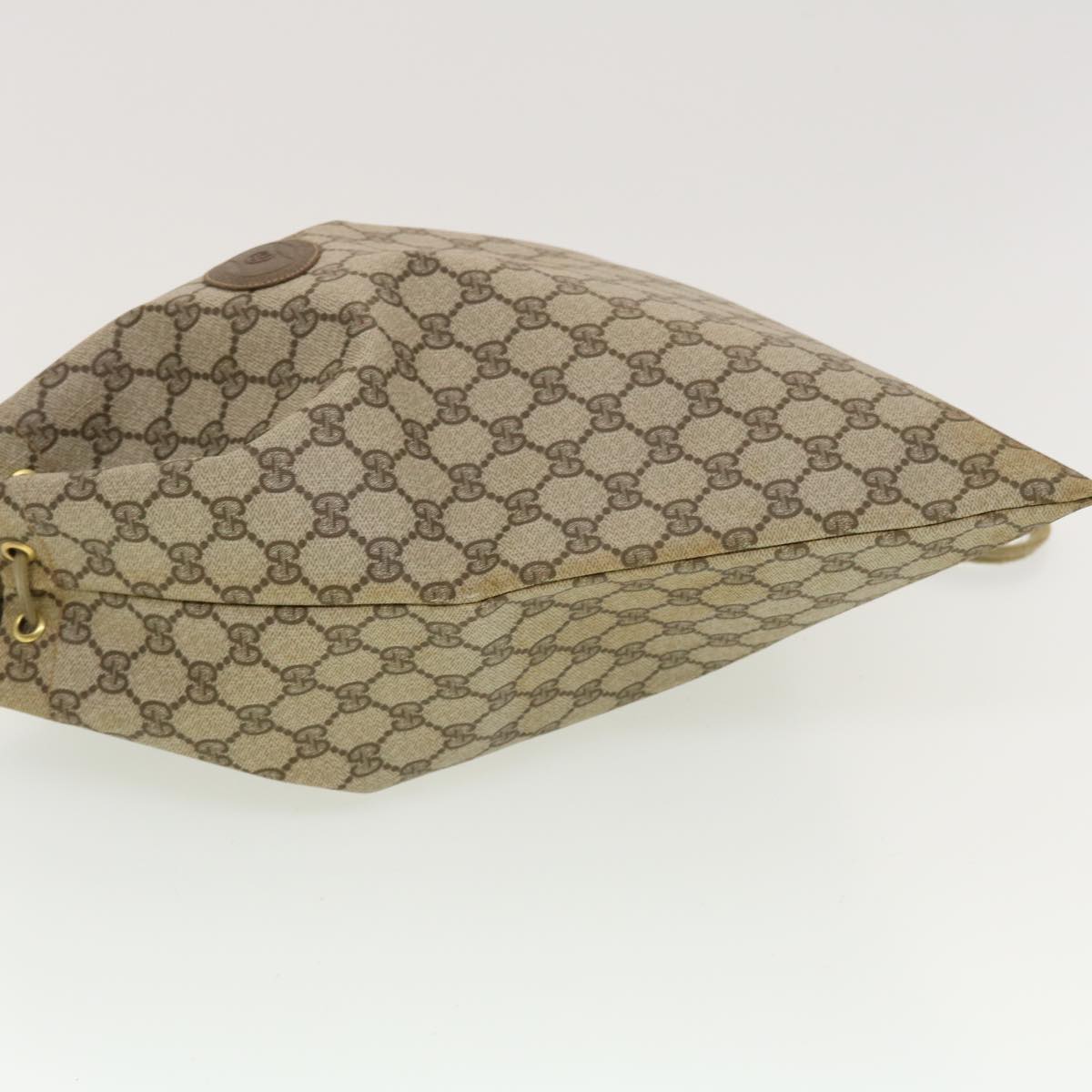 GUCCI GG Canvas Shoulder Bag PVC Leather Beige 97.19.302 42832