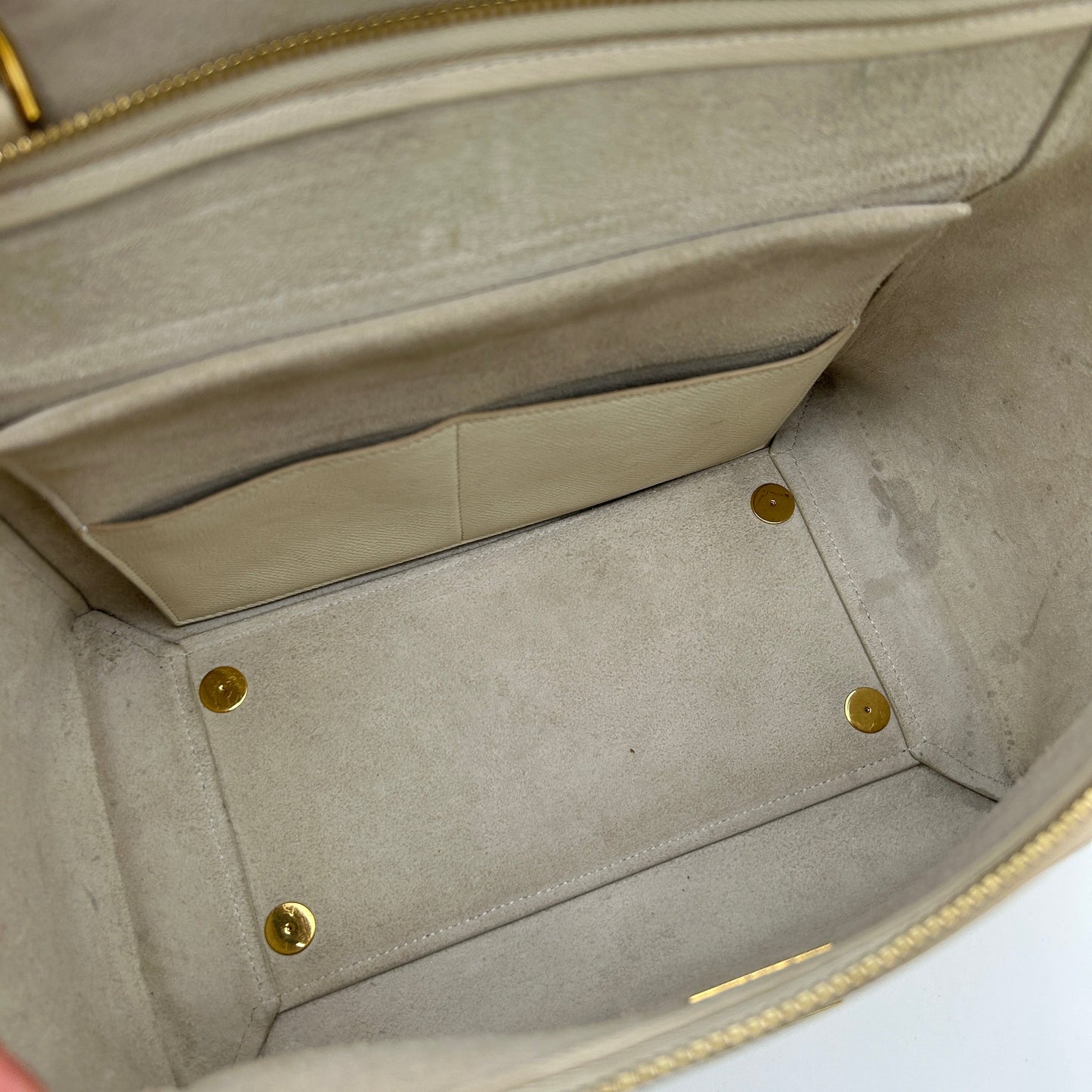 Celine Beige Belt Shoulder Bag