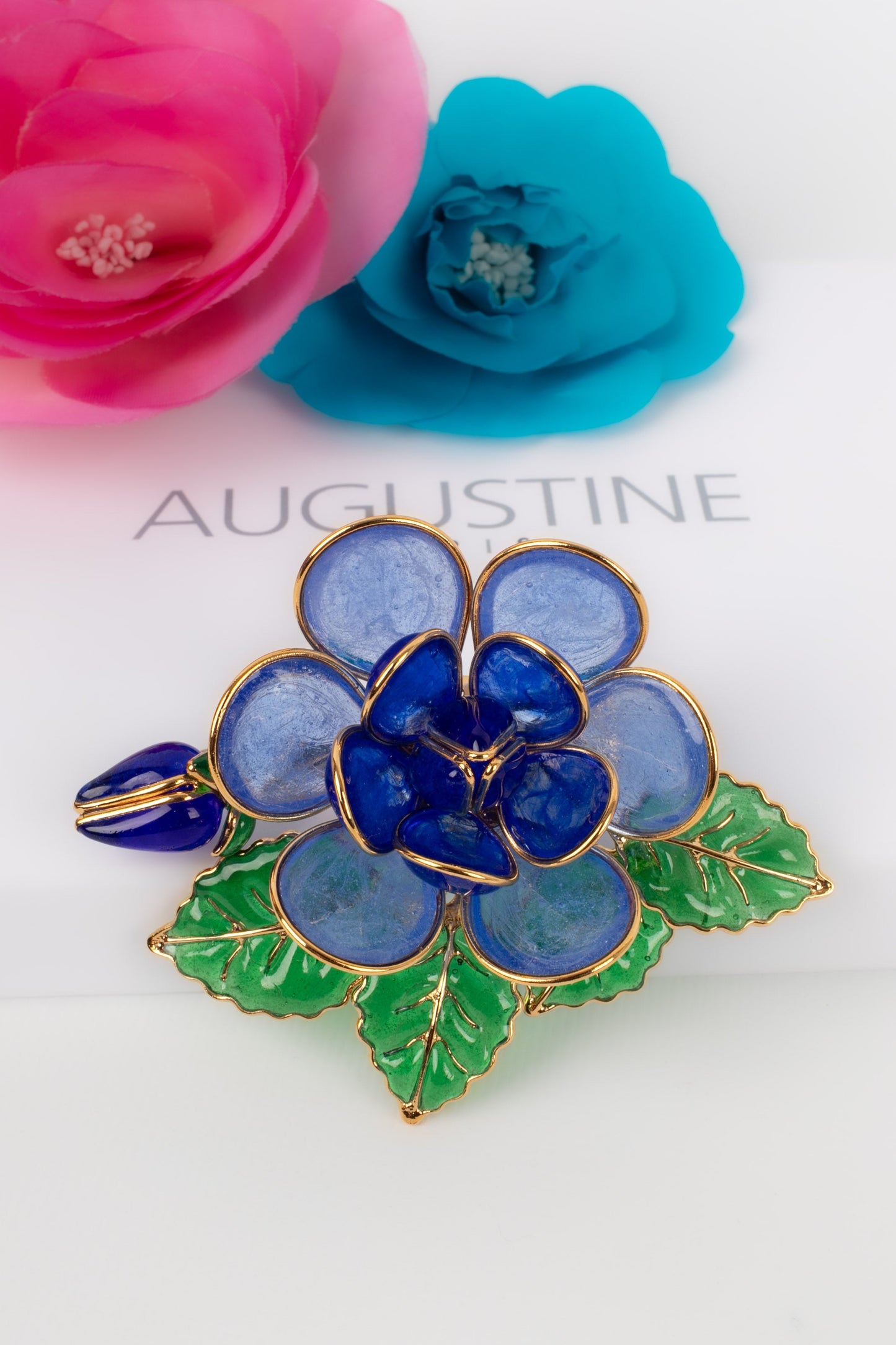 Broche / Pendentif en pÃƒÆ’Ã‚Â¢te de verre Augustine