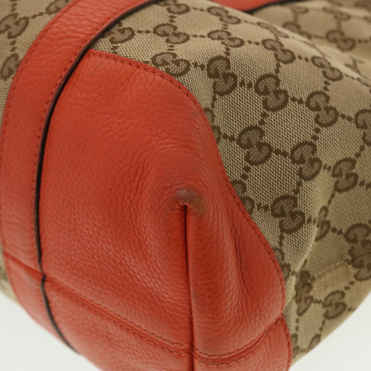 GUCCI GG Canvas Shoulder Bag Beige 353122 43168