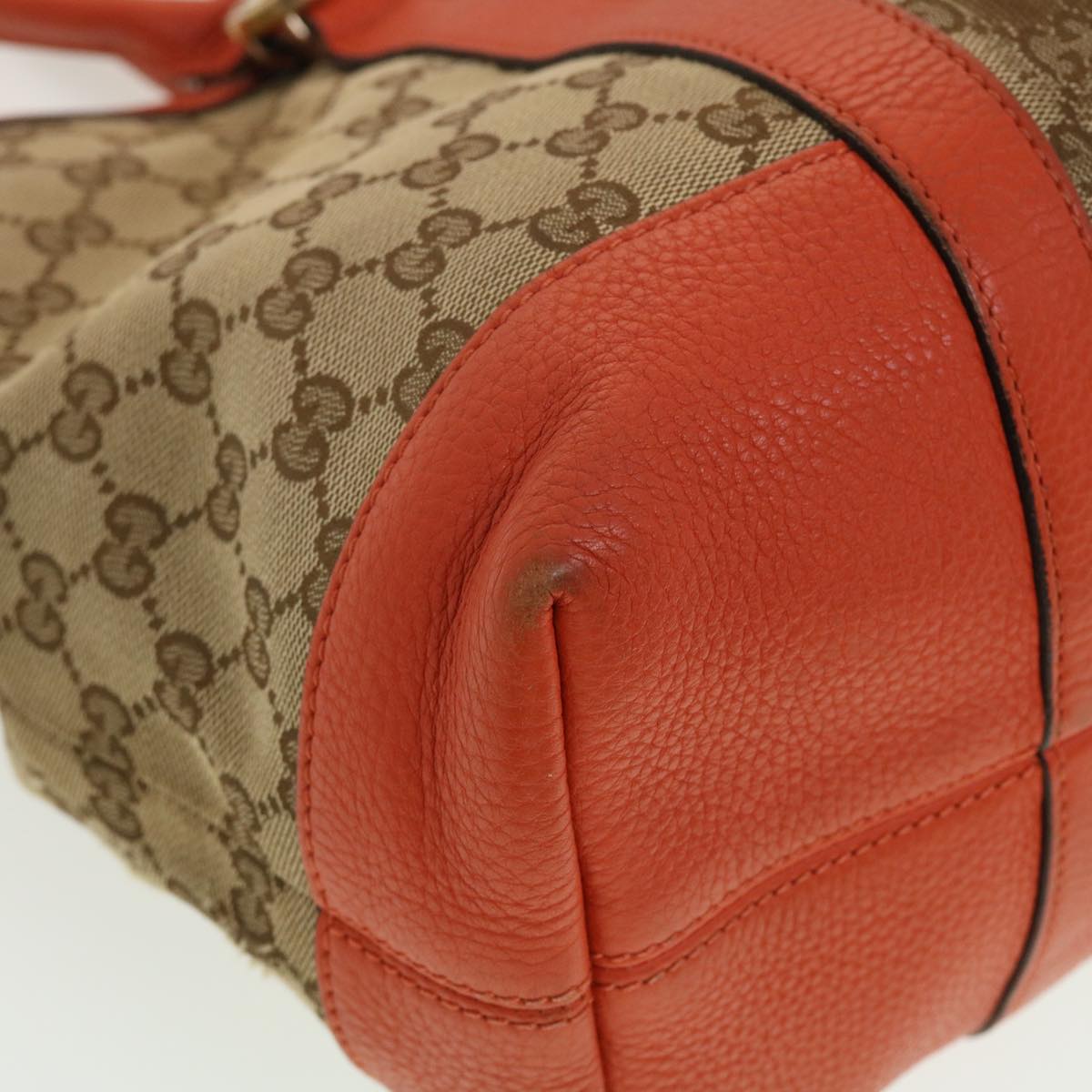 GUCCI GG Canvas Shoulder Bag Beige 353122 43168