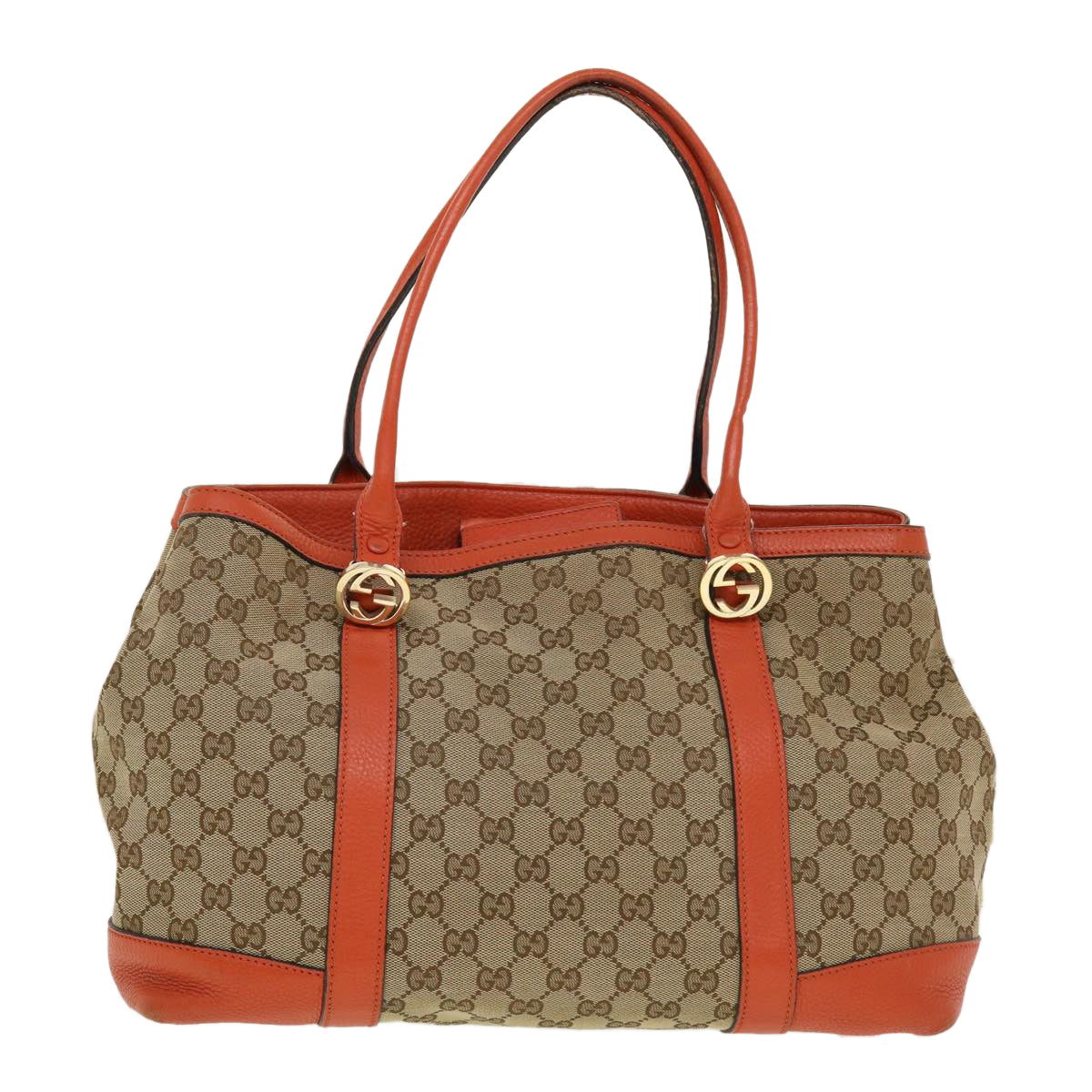 GUCCI GG Canvas Shoulder Bag Beige 353122 43168