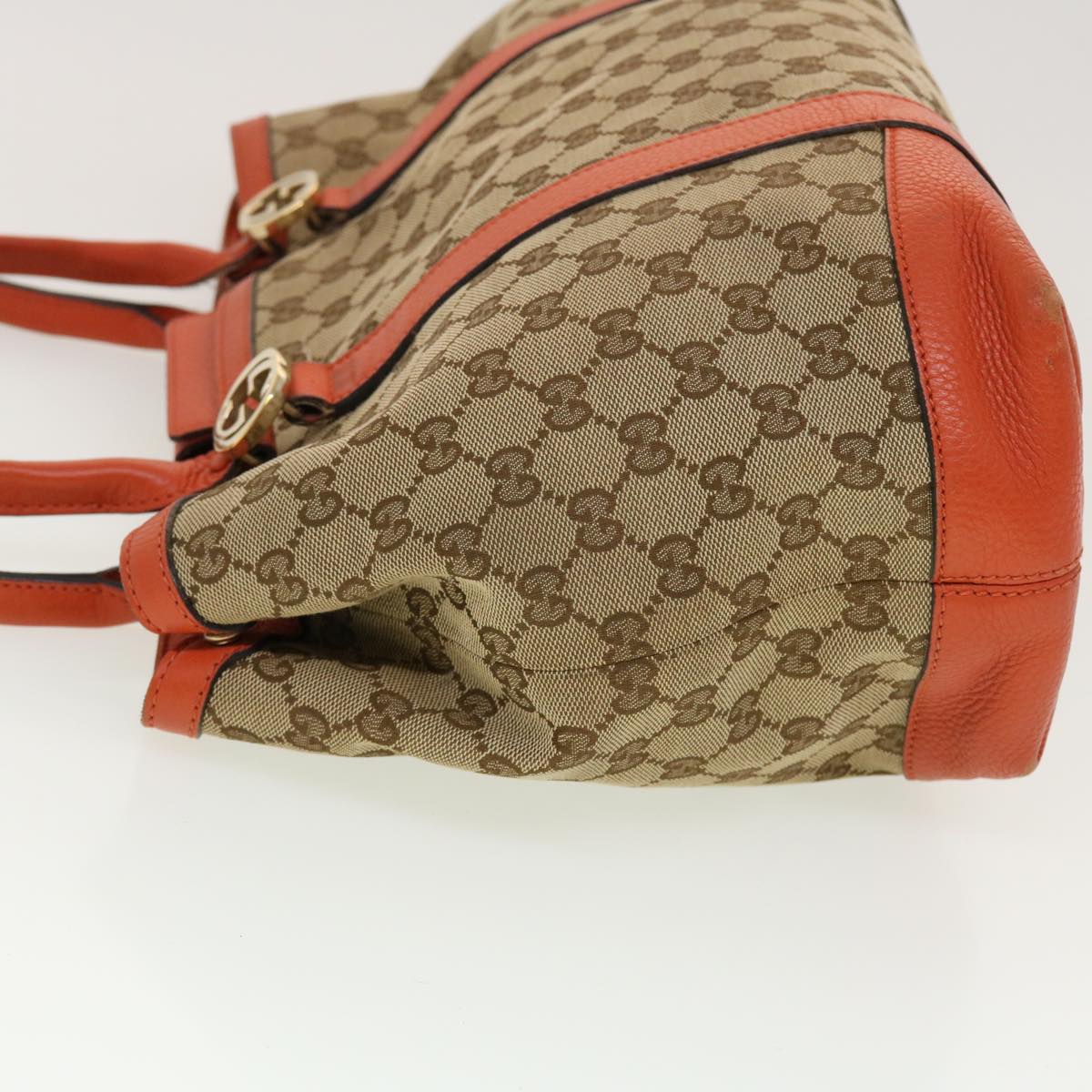 GUCCI GG Canvas Shoulder Bag Beige 353122 43168