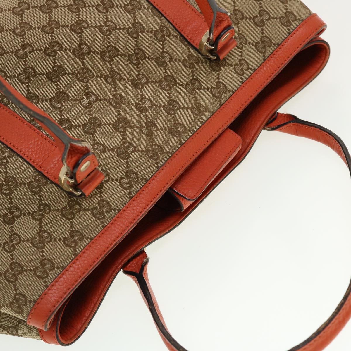 GUCCI GG Canvas Shoulder Bag Beige 353122 43168