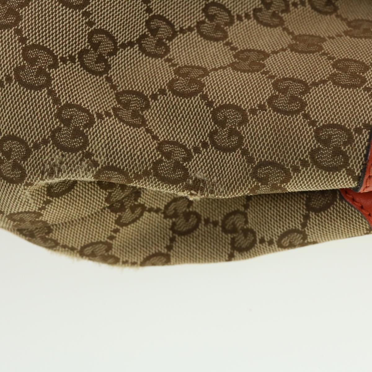 GUCCI GG Canvas Shoulder Bag Beige 353122 43168