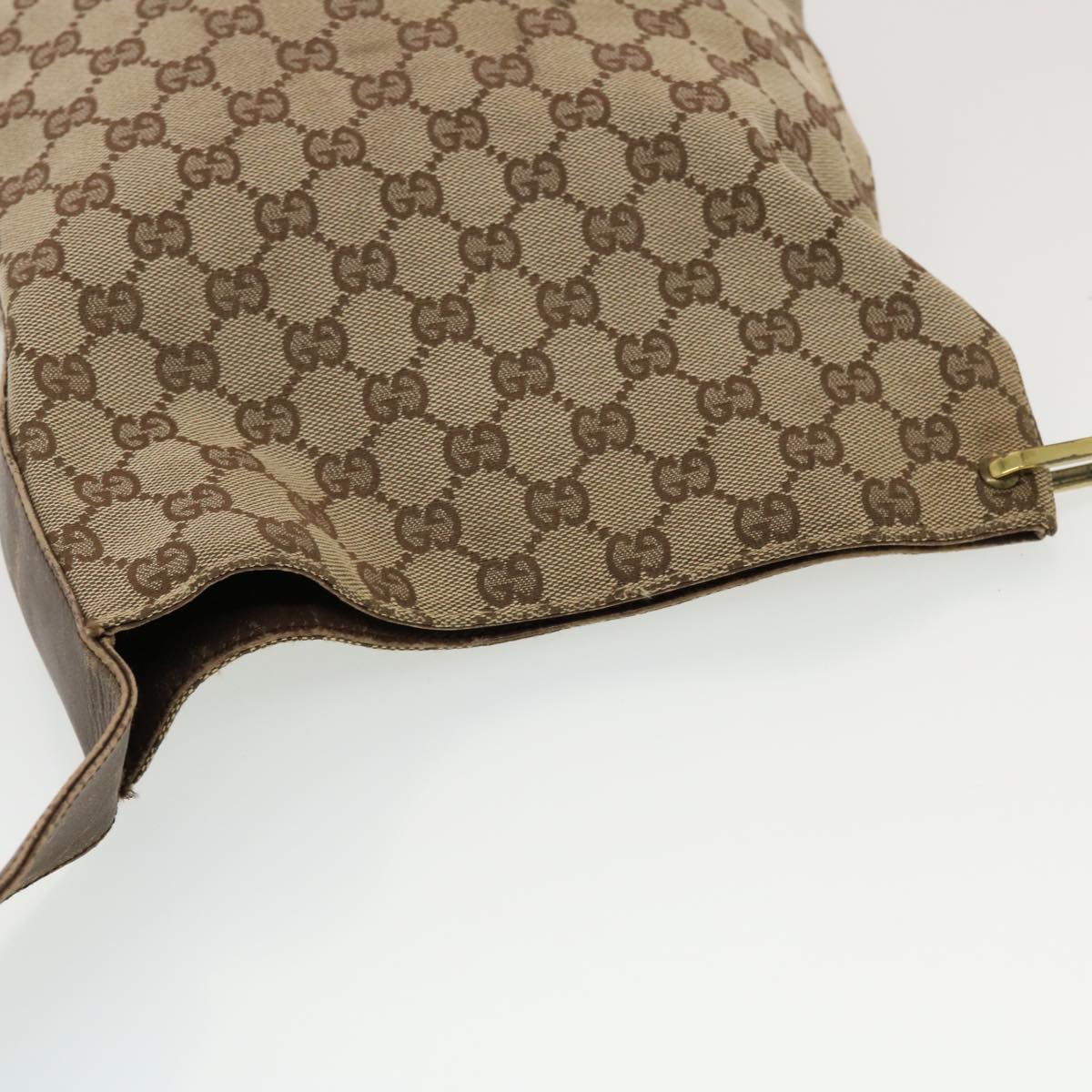 GUCCI GG Canvas Shoulder Bag Beige 91761 43267