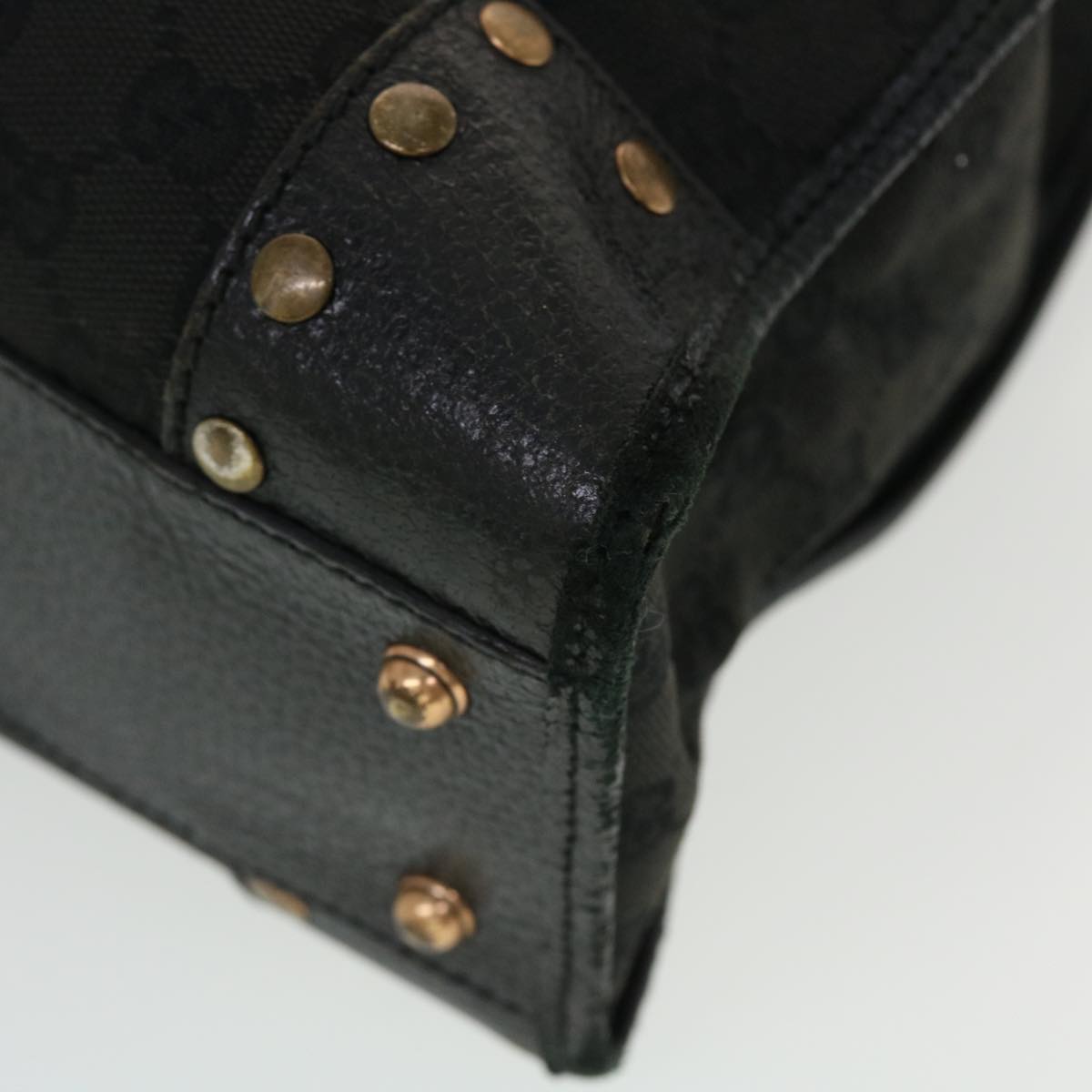 GUCCI GG Canvas Tote Bag Black 124260 43271