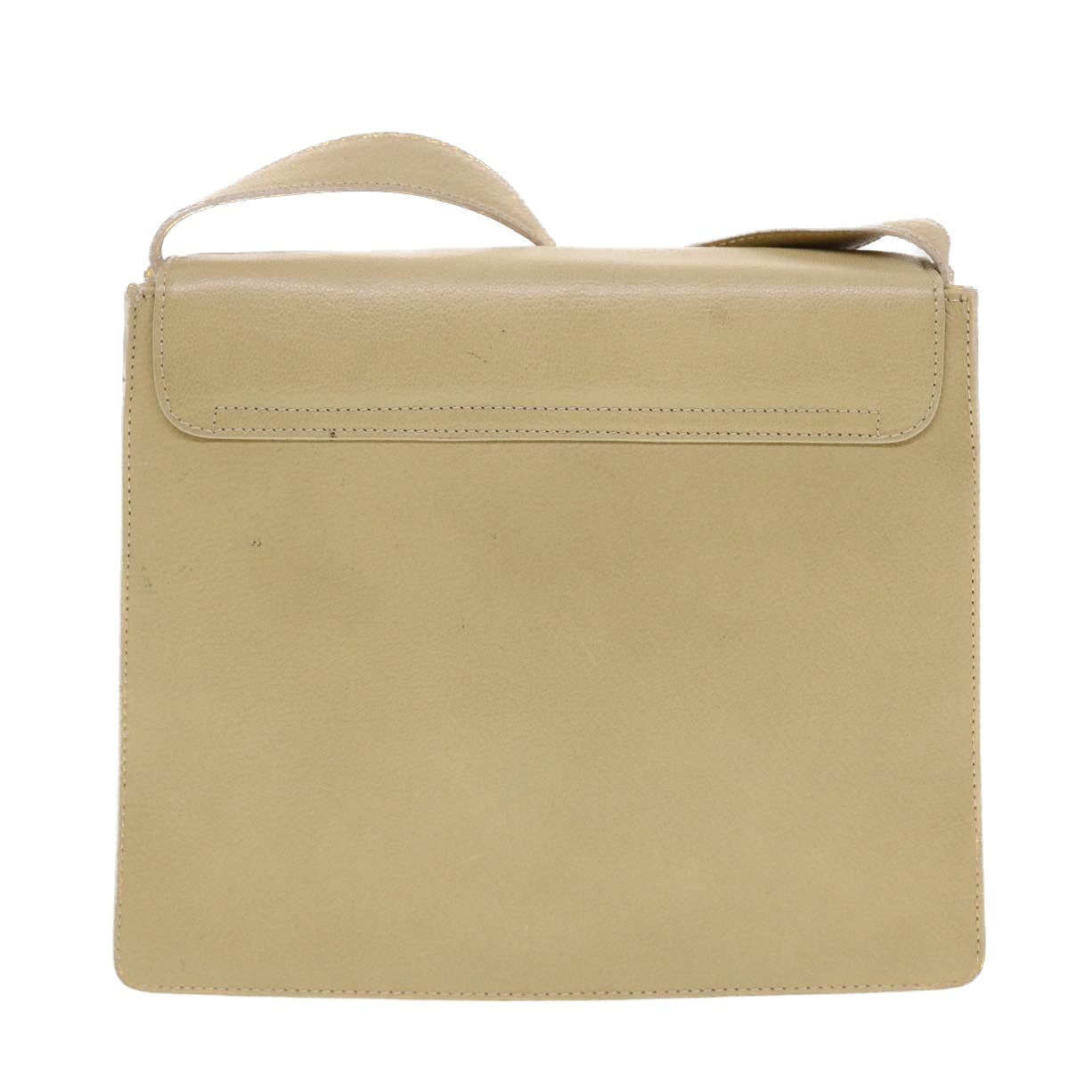 GUCCI Shoulder Bag Leather Beige 43282