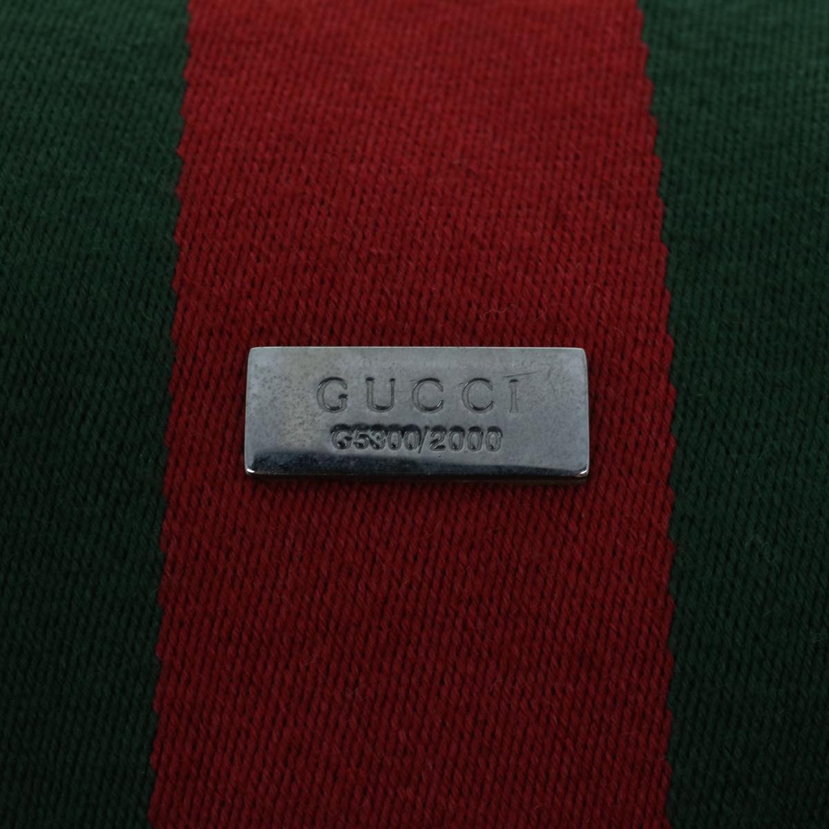 GUCCI GG Canvas Web Sherry Line Boston Bag Beige Red 2122.000.5301 43326