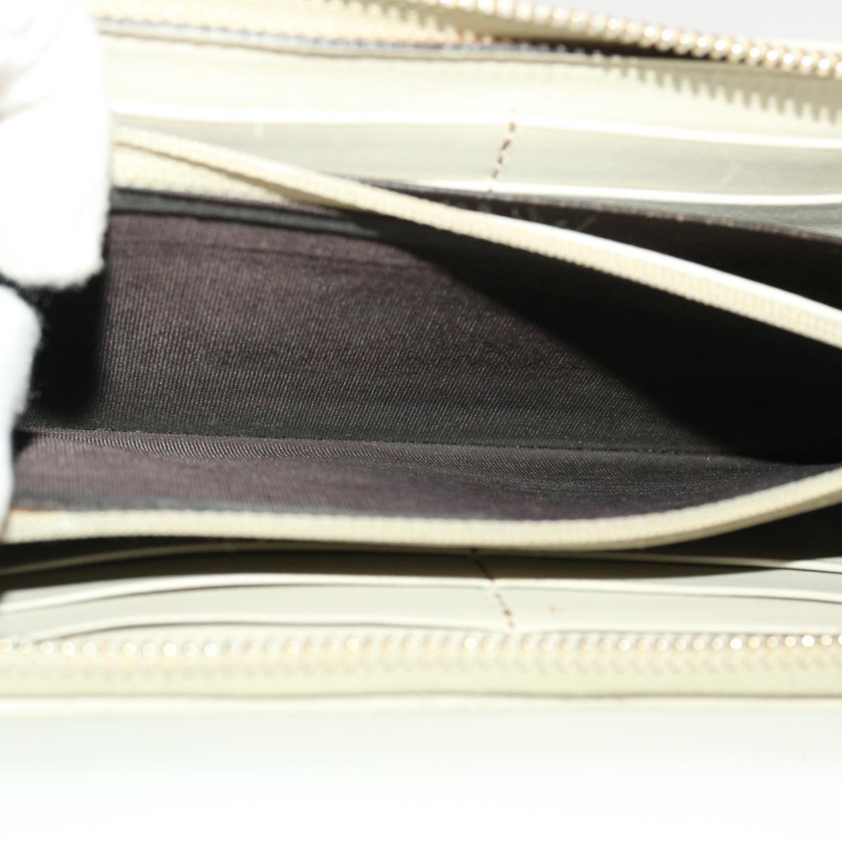 GUCCI GG Canvas Long Wallet Beige White 308012 43741