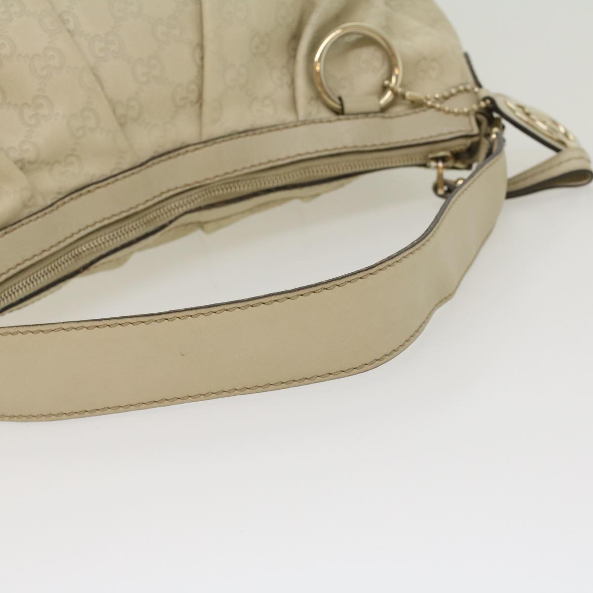 GUCCI GG Canvas Guccissima Shoulder Bag Beige 232955 43751