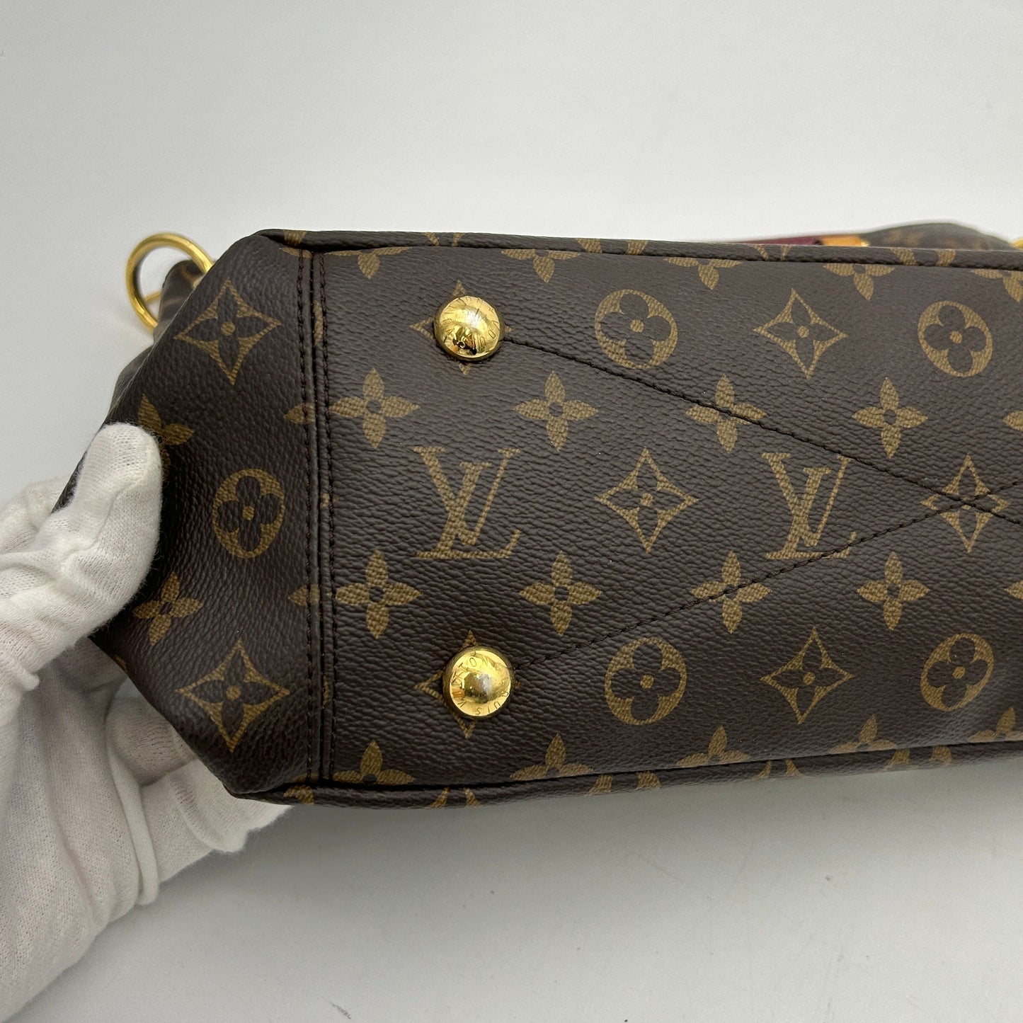 Louis Vuitton Pallas Brown Canvas Handbag LA27223