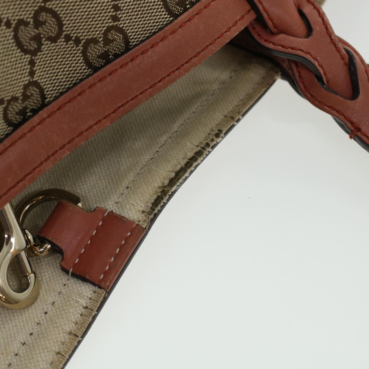 GUCCI GG Canvas Tote Bag Beige 247209 43885