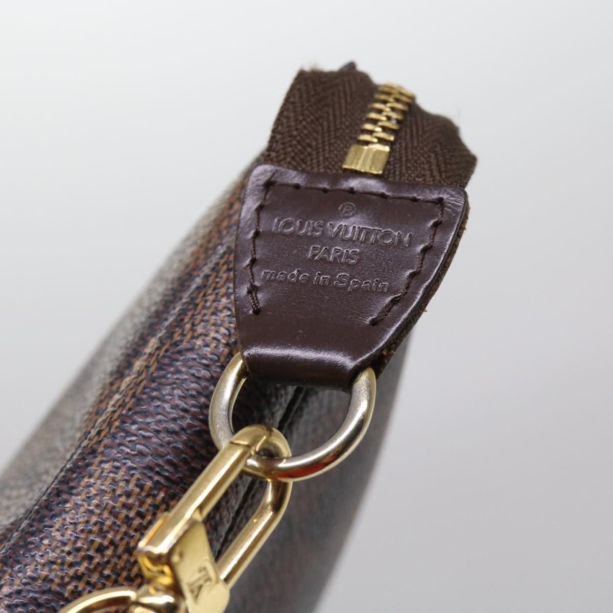LOUIS VUITTON Damier Ebene Pochette Accessoires Pouch N41206 LV 43944