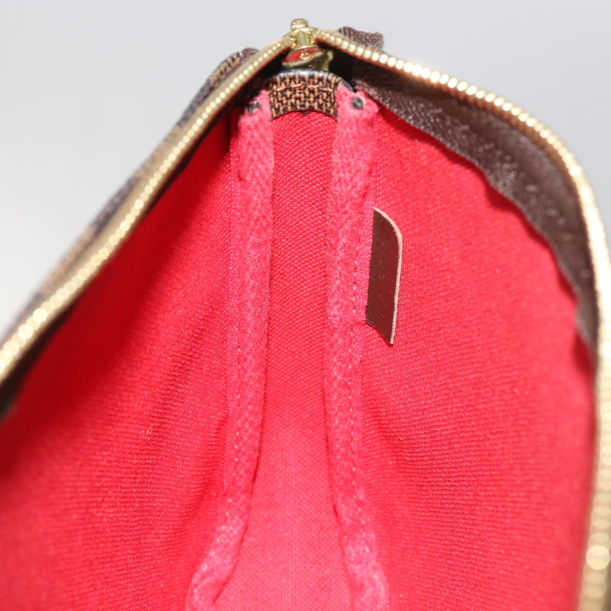 LOUIS VUITTON Damier Ebene Pochette Accessoires Pouch N41206 LV 43944