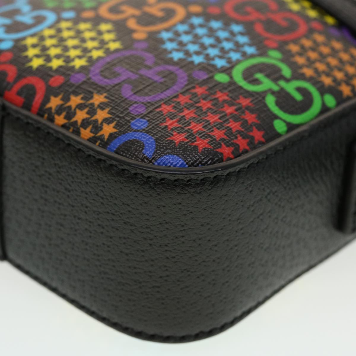 GUCCI GG Psychedelic Shoulder Bag PVC Leather Multicolor 44040A