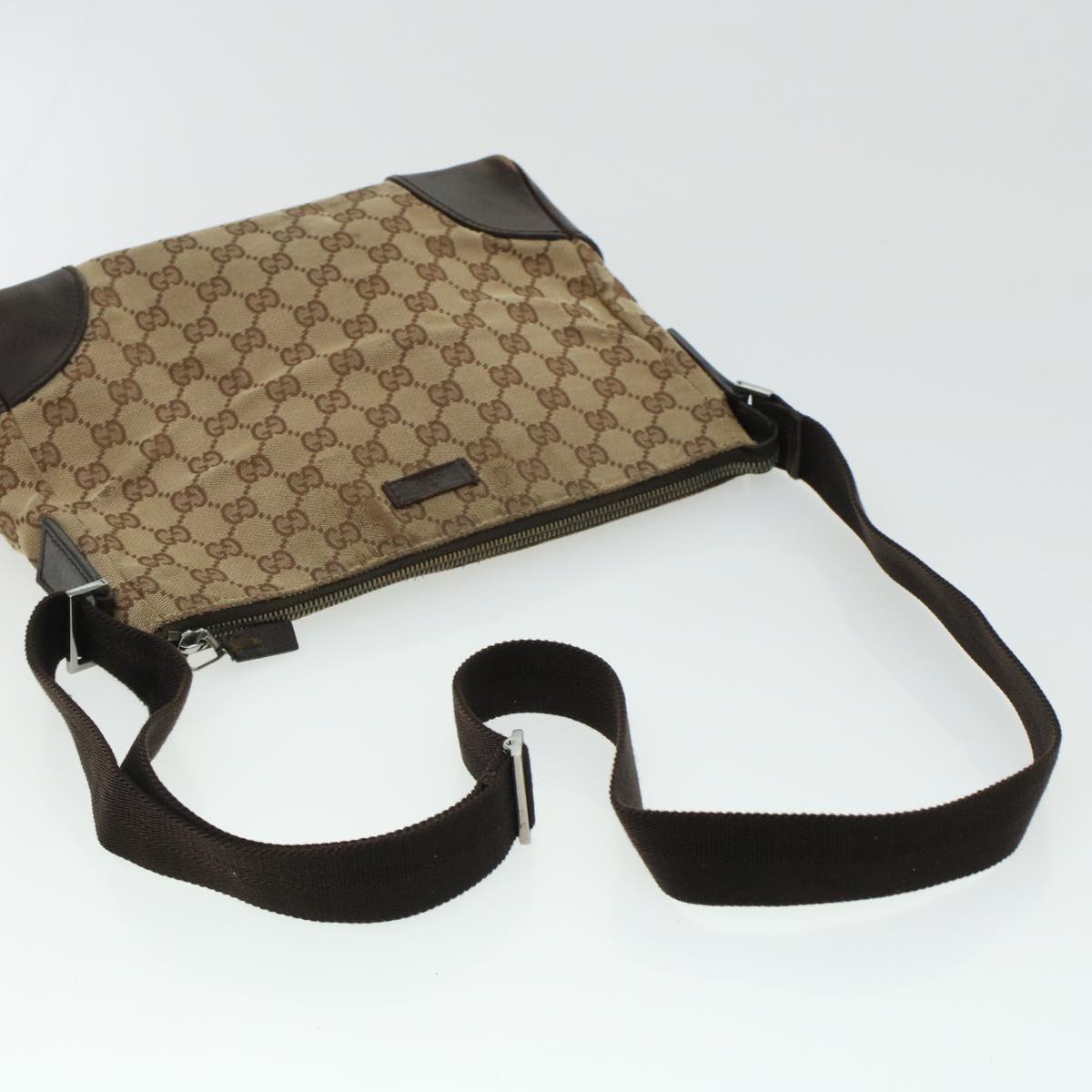 GUCCI GG Canvas Shoulder Bag 3Set Beige Black 44070
