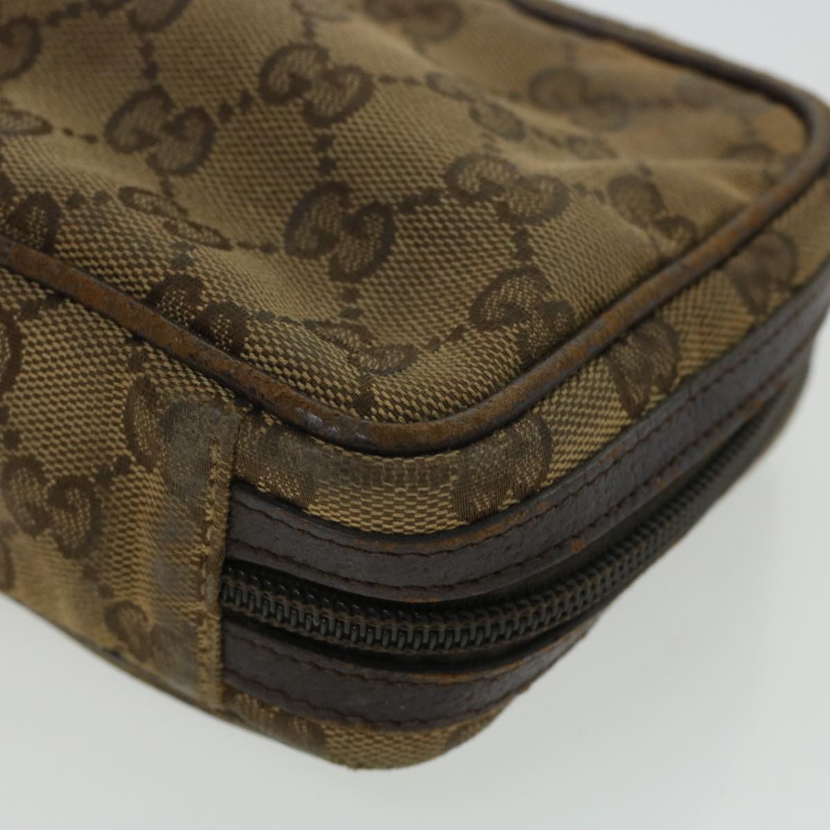 GUCCI GG Canvas Shoulder Bag 3Set Beige Black 44070