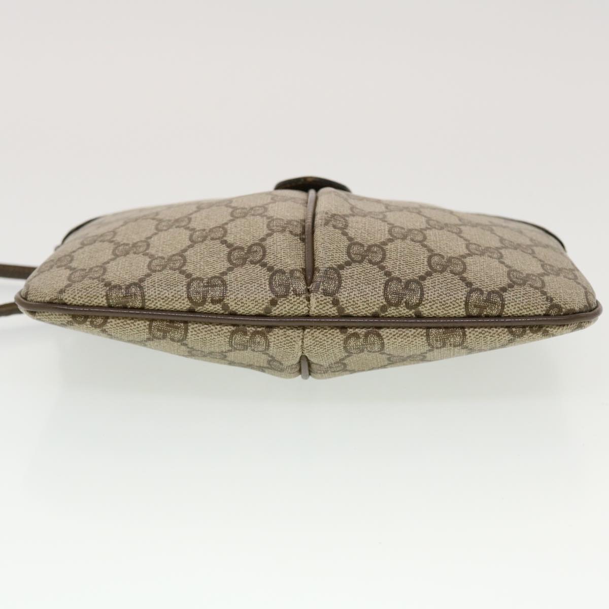 GUCCI GG Canvas Web Sherry Line Shoulder Bag Beige Red 904.02.047 44260