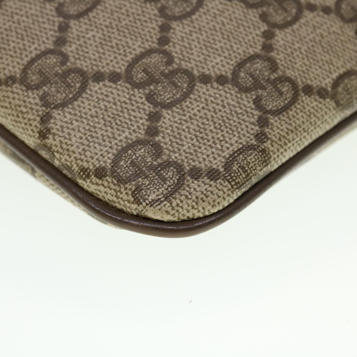 GUCCI GG Canvas Web Sherry Line Shoulder Bag Beige Red 904.02.047 44260