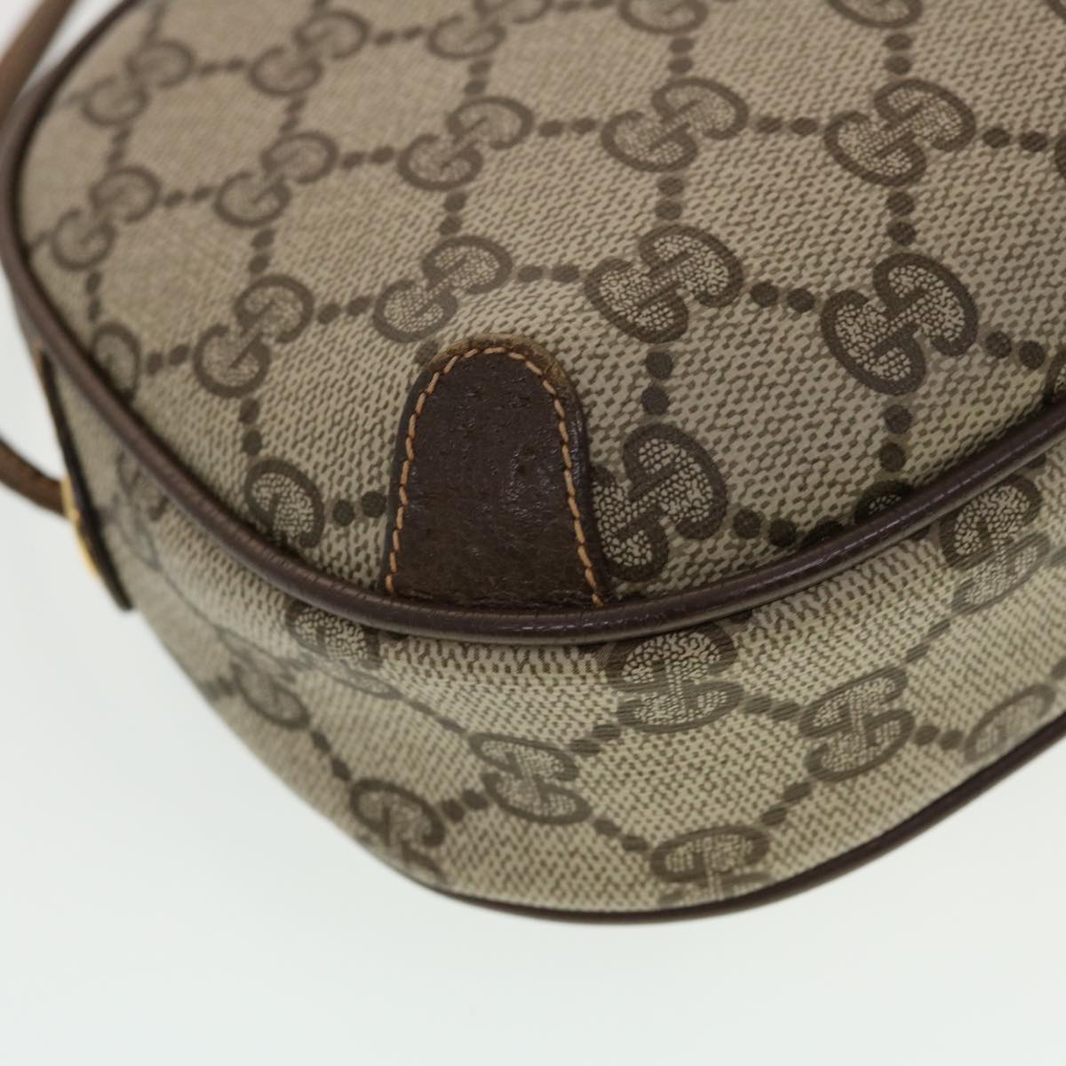 GUCCI GG Canvas Web Sherry Line Shoulder Bag Beige Red 156.02.066 44261
