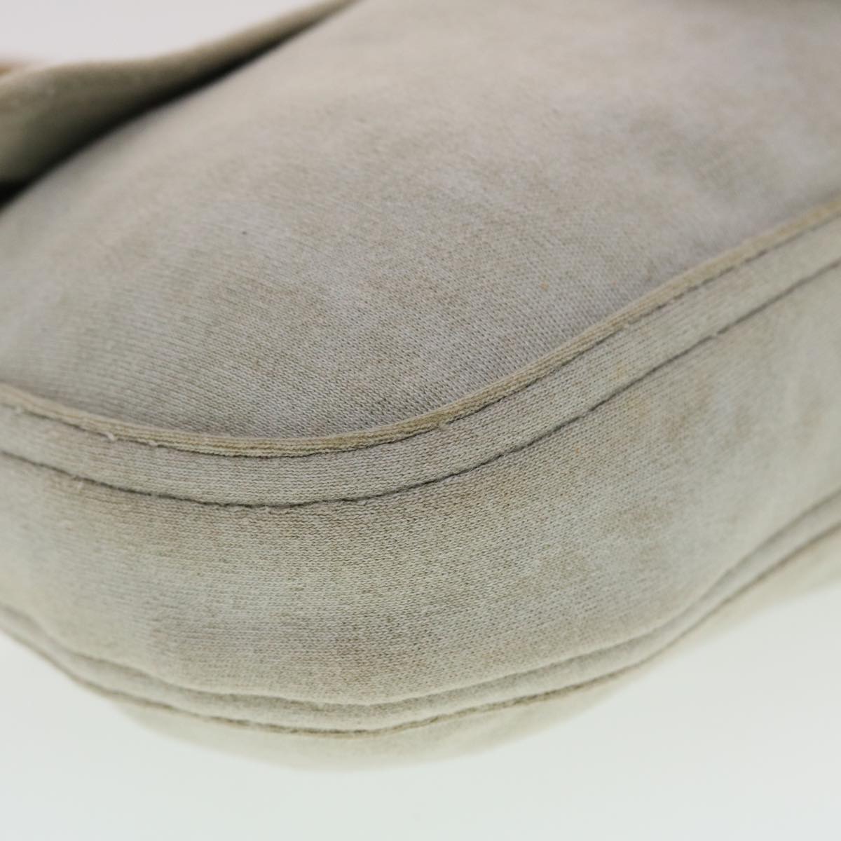 FENDI Mamma Baguette Shoulder Bag Canvas Gray 2305.26424.008 44273